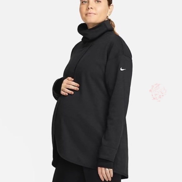 Nike Other - Nike Black High-Neck Maternity Top